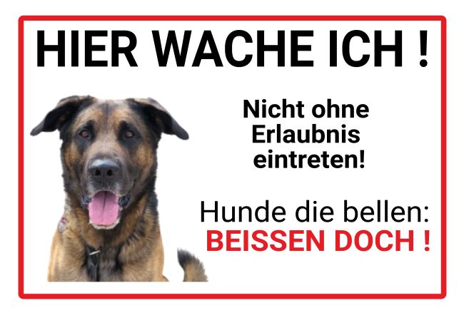 ... BEISSEN DOCH Hunde Schild spritzig informativ auffallend nachdrücklich schilder selbst gestalten