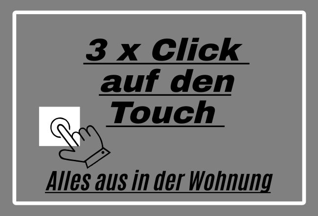 3 x Click Hinweis Schild informativ auffallend schilder selbst gestalten