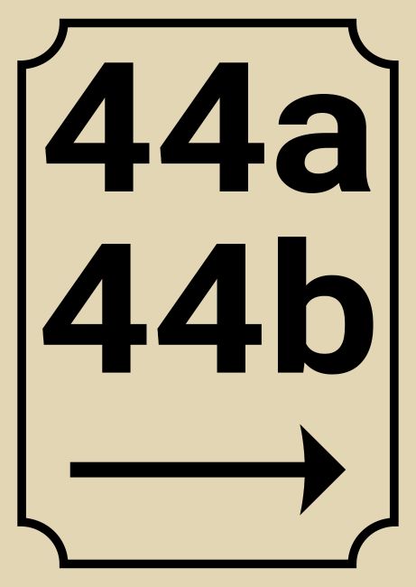 44a Wegweiser Schild informativ auffallend schilder selbst gestalten