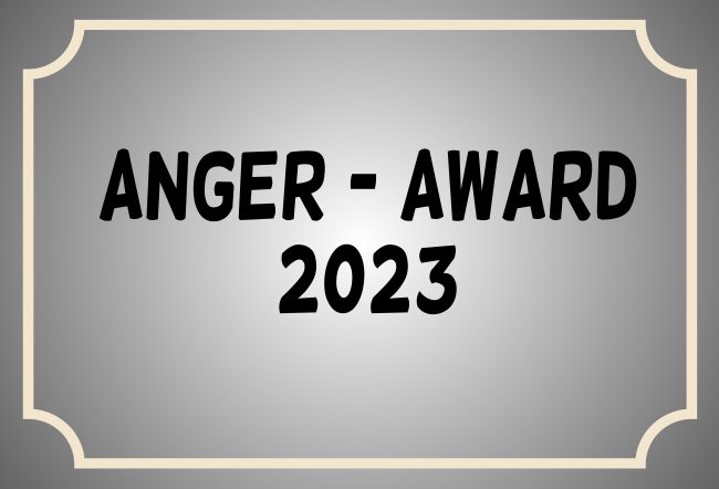 ANGER - AWARD 2023 Hinweis Schild informativ auffallend schilder selbst gestalten