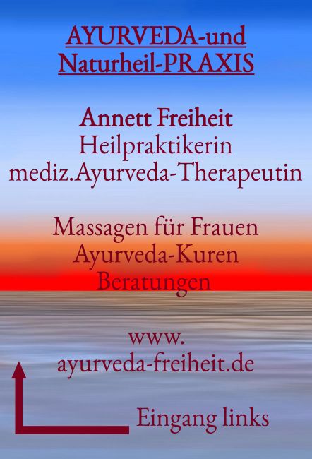 AYURVEDA Wegweiser Schild smart bunt spritzig auffallend schilder selbst gestalten