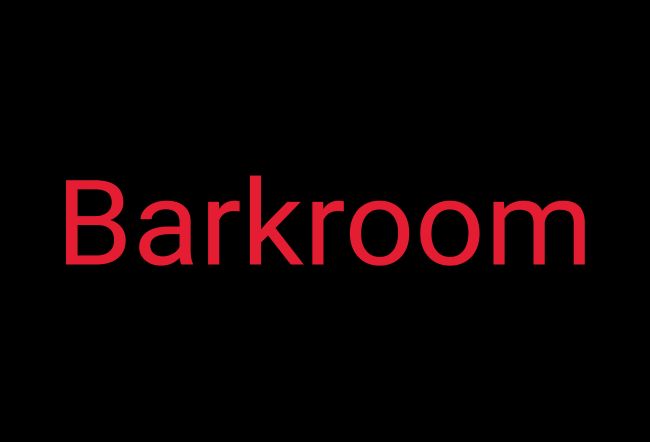 Barkroom Hinweis Schild informativ auffallend schilder selbst gestalten