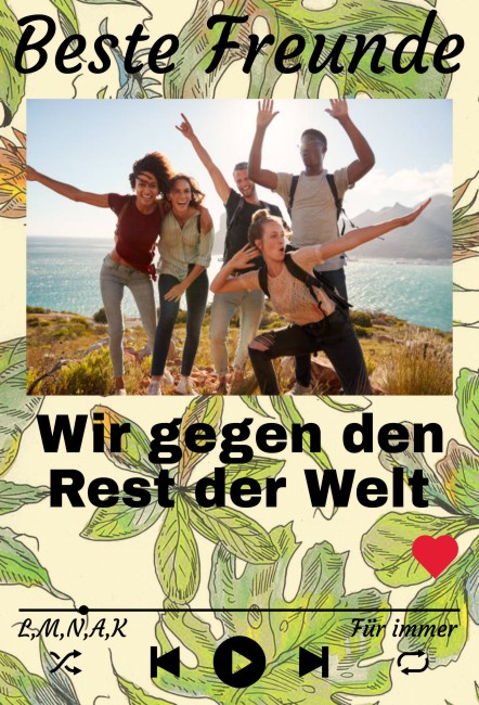 Beste Freunde Privat-Pakete Schild smart bunt kreativ spritzig schilder selbst gestalten