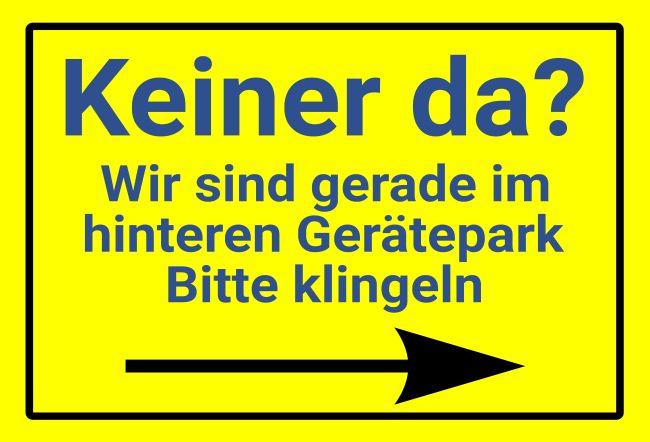 Bitte klingeln Wegweiser Schild bunt informativ auffallend schilder selbst gestalten