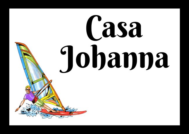 Casa Johanna Firma Schild smart spritzig informativ auffallend schilder selbst gestalten