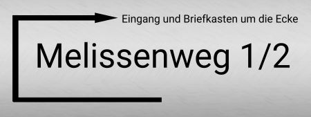 Eingang / Briefkasten um die Ecke Privat-Pakete Schild kreativ informativ auffallend schilder selbst gestalten