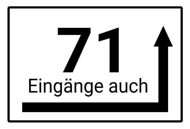 Eingang Wegweiser Schild informativ auffallend schilder selbst gestalten