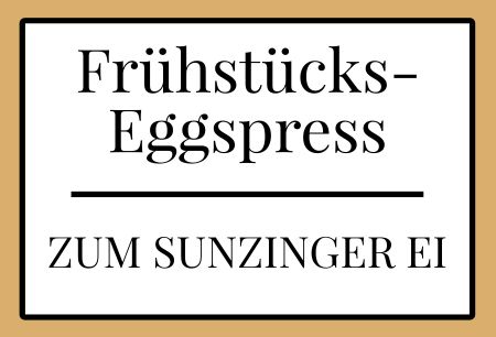 Frühstücks-Eggspress Firma Schild spannend kreativ spritzig auffallend schilder selbst gestalten