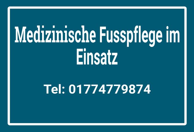 Fusspflege Hinweis Schild smart informativ schilder selbst gestalten