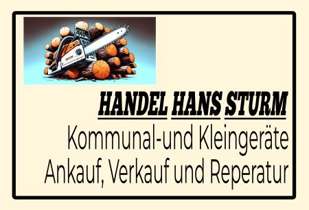 Handel Hans Sturm Firma Schild spannend bunt kreativ informativ auffallend schilder selbst gestalten