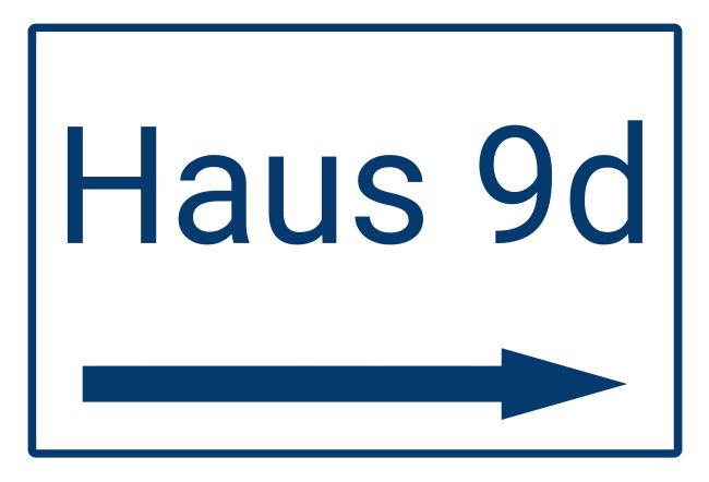 Haus 9D Wegweiser Schild smart schilder selbst gestalten