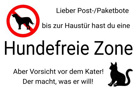 Hundefreie Zone Hinweis Schild informativ auffallend schilder selbst gestalten