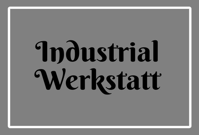 Industrial Werkstatt Hinweis Schild smart informativ schilder selbst gestalten