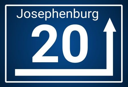 Josephenburg Strassen-Hausnummern Schild kreativ informativ auffallend schilder selbst gestalten