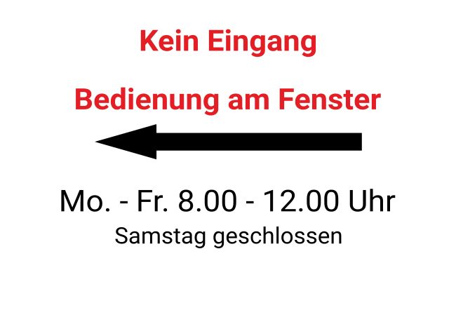 Kein Eingang Wegweiser Schild informativ auffallend schilder selbst gestalten