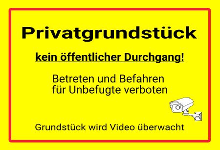 Kein öffentlicher Durchgang! Hinweis Schild informativ auffallend nachdrücklich schilder selbst gestalten