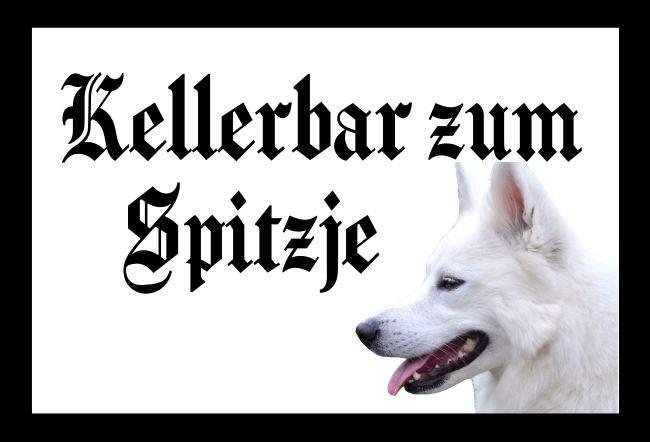 Kellerbar Hunde Schild smart informativ schilder selbst gestalten