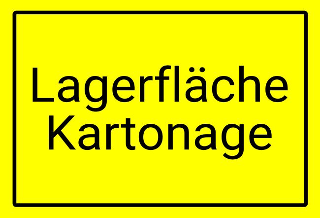 Lagerfläche Hinweis Schild informativ auffallend schilder selbst gestalten