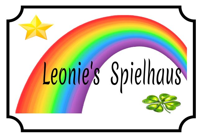 Leonies Spilehaus Hinweis Schild smart bunt kreativ spritzig informativ auffallend schilder selbst gestalten