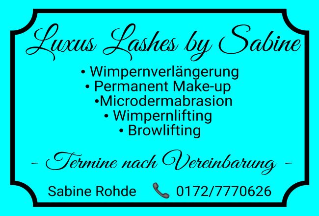 Luxus Lashes Firma Schild smart spritzig informativ auffallend schilder selbst gestalten