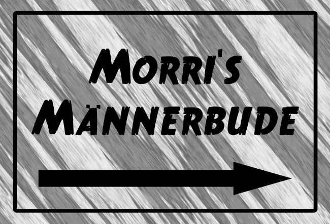 Morris Männderbude Wegweiser Schild smart kreativ informativ auffallend schilder selbst gestalten