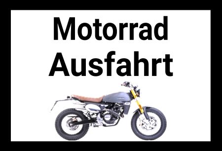 Motorrad Ausfahrt Parken-Verkehr Schild kreativ informativ auffallend schilder selbst gestalten