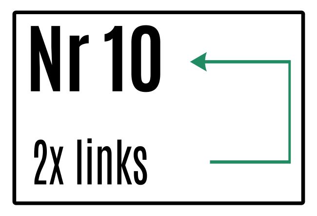 Nr. 10 Wegweiser Schild smart informativ schilder selbst gestalten