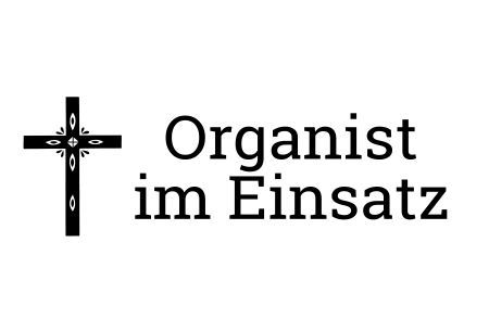 Organist im Einsatz Hinweis Schild informativ auffallend schilder selbst gestalten