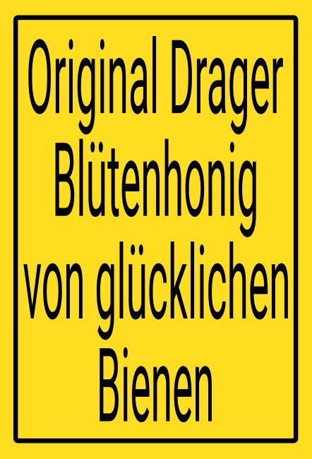 Original Drager Bienen Hinweis Schild informativ auffallend schilder selbst gestalten