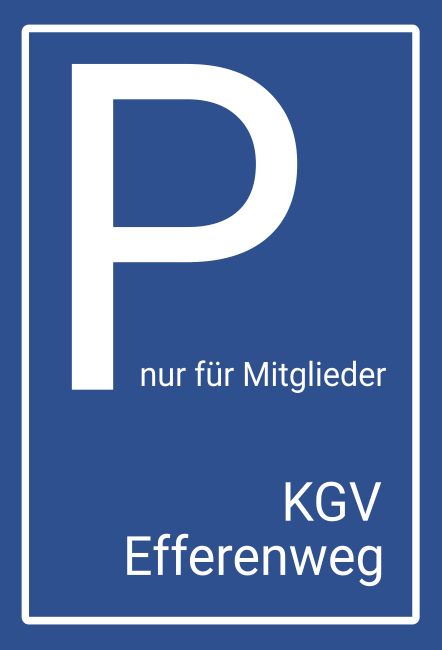 Parken nur für Mitglieder Parken-Verkehr Schild smart informativ auffallend schilder selbst gestalten