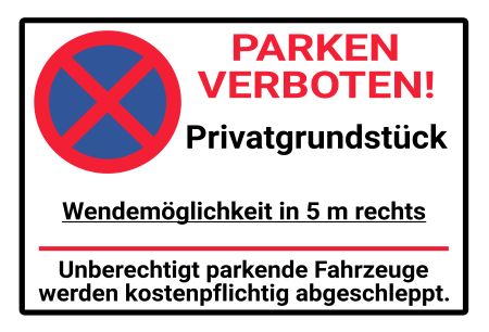 PARKEN VERBOTEN Parken-Verkehr Schild kreativ informativ auffallend schilder selbst gestalten