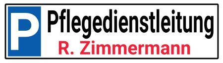 Pflegedienstleitung Strassen-Hausnummern Schild informativ auffallend schilder selbst gestalten