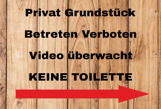 Privat Grundstück Hinweis Schild informativ auffallend nachdrücklich schilder selbst gestalten