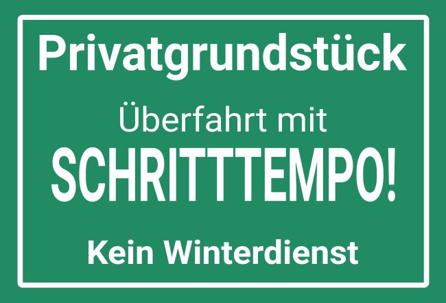 Privatgrundstück Parken-Verkehr Schild smart informativ schilder selbst gestalten