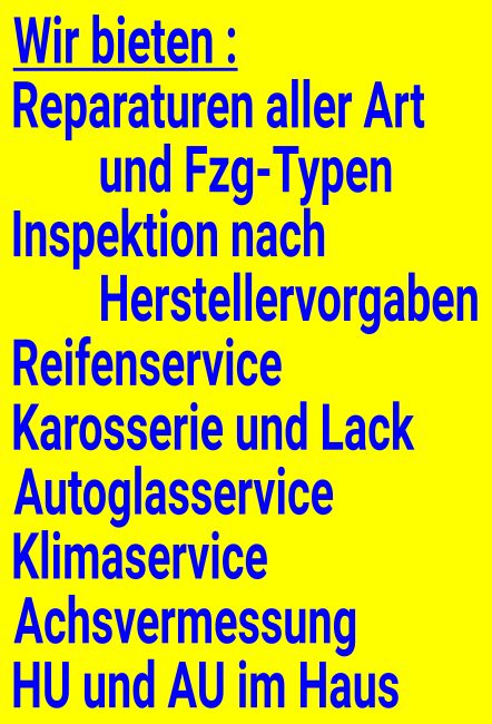 Reperaturservice Hinweis Schild informativ auffallend schilder selbst gestalten