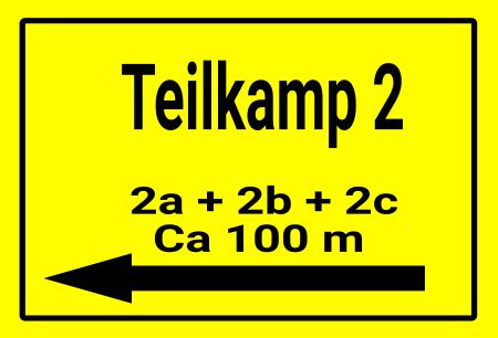 Teilkamp 2 Wegweiser Schild informativ auffallend schilder selbst gestalten