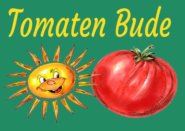 Tomaten Bude Hinweis Schild smart bunt informativ auffallend schilder selbst gestalten