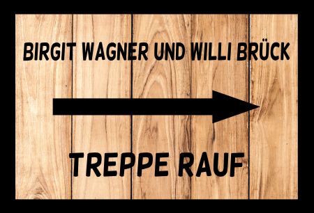 TREPPE RAUF Wegweiser Schild kreativ informativ auffallend schilder selbst gestalten