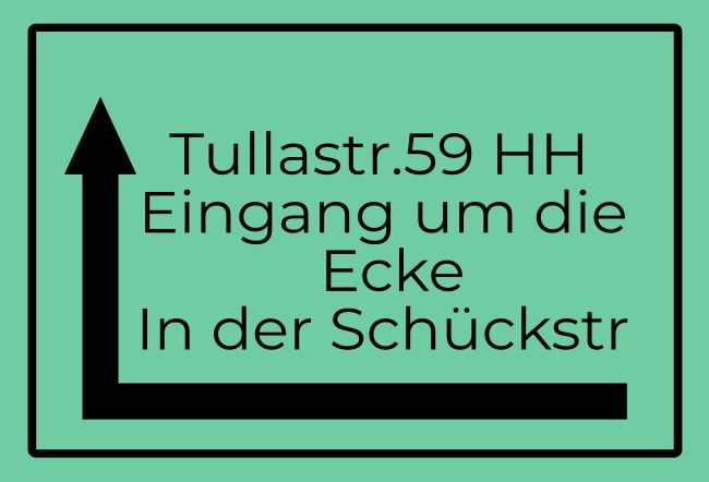 Tullastr. 59 Wegweiser Schild smart spritzig schilder selbst gestalten