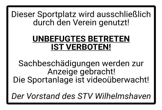 Unbefugtes betreten verboten Warnung-Zutrittverboten Schild informativ auffallend schilder selbst gestalten