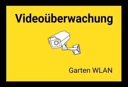 Videoüberwachung Hinweis Schild informativ auffallend nachdrücklich schilder selbst gestalten