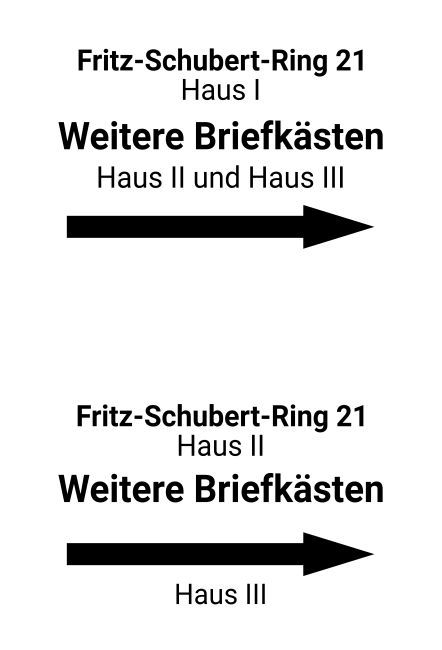 Weitere Briefkästen Wegweiser Schild smart informativ schilder selbst gestalten