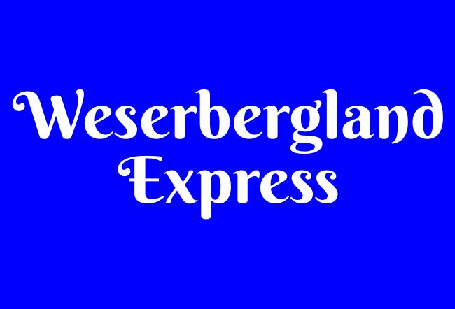 Weserbergland Express Hinweis Schild informativ auffallend schilder selbst gestalten