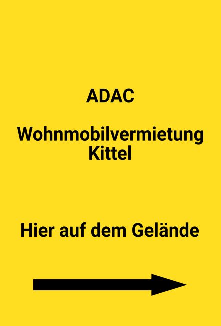 Wohnmobilvermietung Wegweiser Schild informativ auffallend schilder selbst gestalten