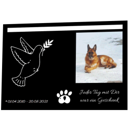Gedenktafeln für Haustiere selbst gestaltet