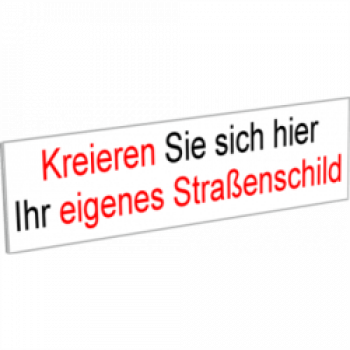 Straßenschild - 43 x 12cm