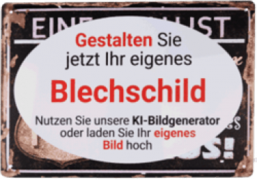 Blechschild 40 x 30cm