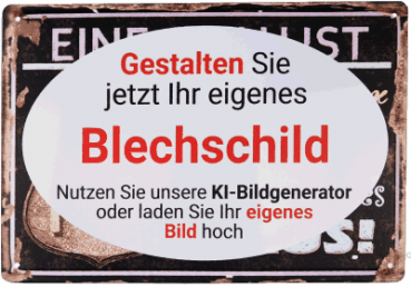 Blechschild 40 x 30cm