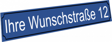 Straßenschild Vorschlag 5 - 100 x 15cm