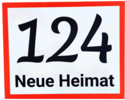 Hausnummernschild Weiß / Schwarz - 21x15cm